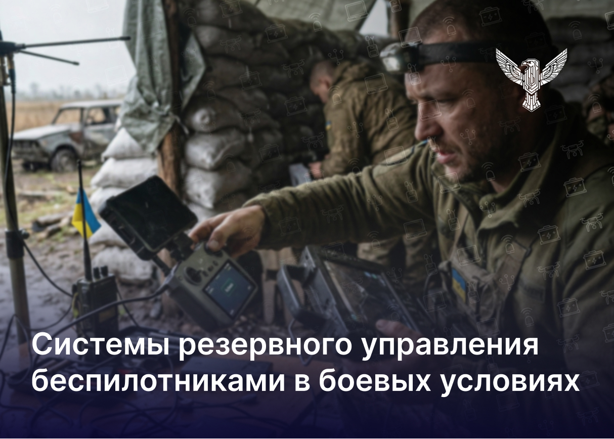 Системы резервного управления беспилотниками в боевых условиях