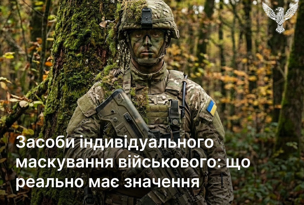 Засоби індивідуального маскування військового: що реально має значення