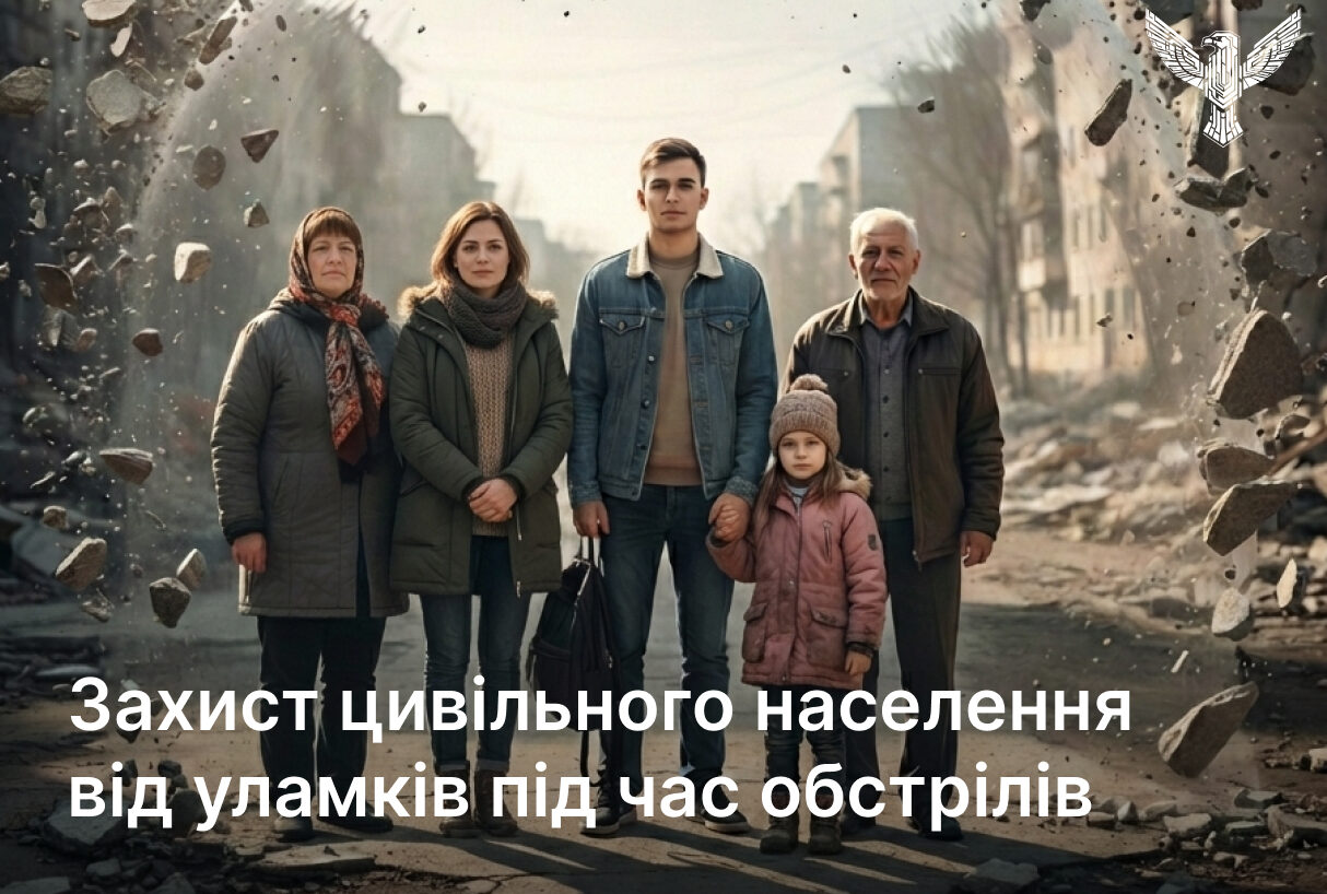 Захист цивільного населення від уламків під час обстрілів