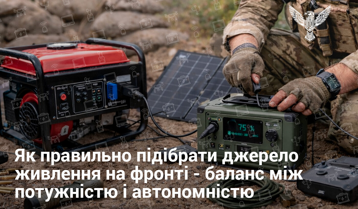 Як правильно підібрати джерело живлення на фронті – баланс між потужністю і автономністю