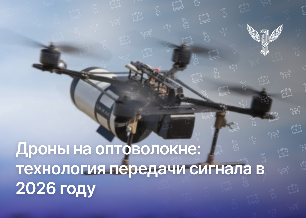 Дроны на оптоволокне: технология передачи сигнала в 2026 году