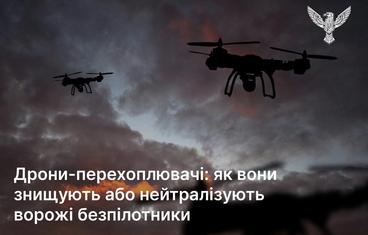 Дрони-перехоплювачі: як вони знищують або нейтралізують ворожі безпілотники