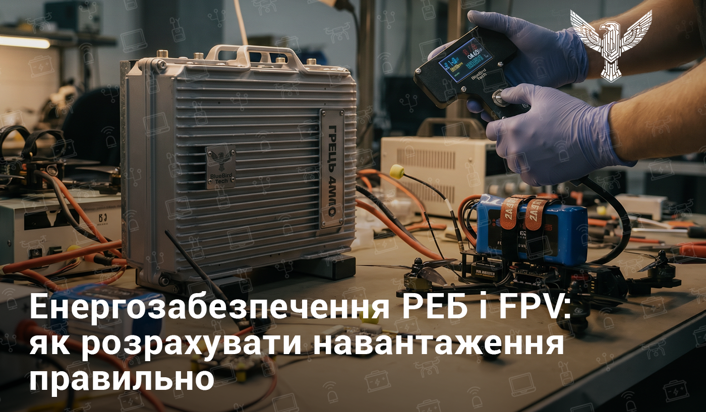 Енергозабезпечення РЕБ і FPV: як розрахувати навантаження правильно